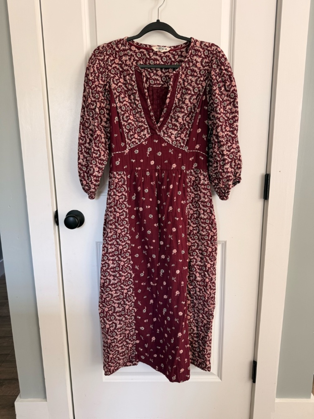 Fatface midi dress 3/4 length sleeves